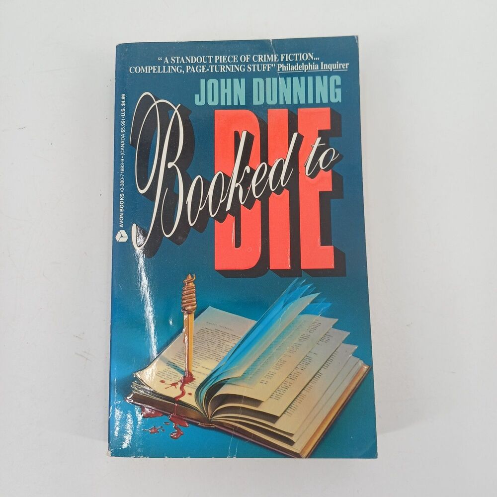 Booked to Die John Dunning Hardcover First Edition Mystery Crime Novel
